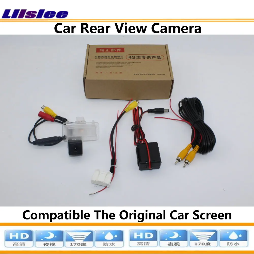 For Toyota Highlander Kluger 2013-2016 Car Reverse Rear View Camera Connect Original Factory Screen RCA Adapter HD CCD CAM