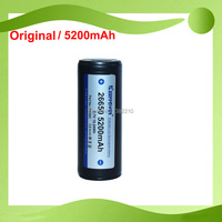 1PCS original Keeppower 3.7V 26650 ICR26650 5200mAh Protected 26650 Flashlight battery