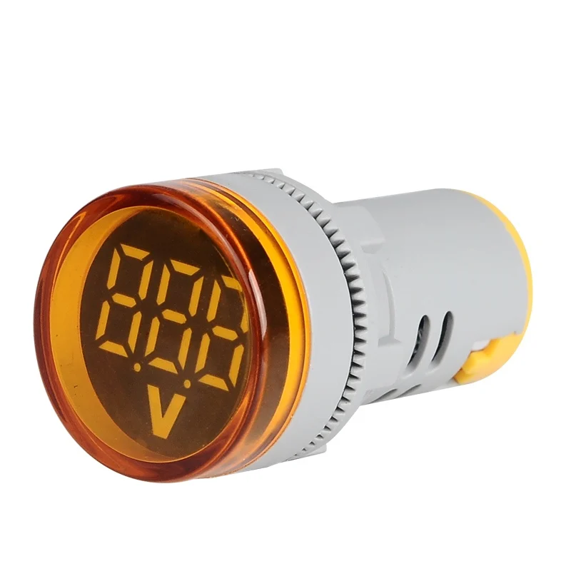 مقياس الجهد الرقمي LED ، مؤشر الفولتميتر ، الأضواء ، مقياس الجهد ، 60-500 فولت تيار متردد ، 22 مللي متر