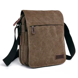 Bolso informal de un solo hombro para teléfono móvil, bolsa de lona Vintage, a la moda, con cremallera, para Ipad, 2020