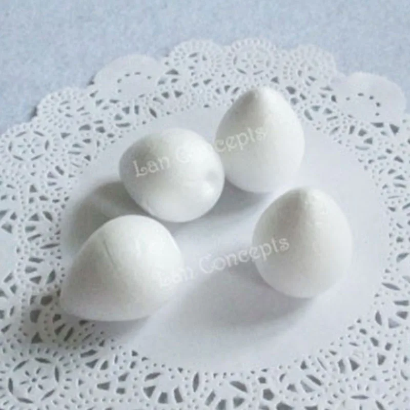 Wholesale 28mmx38mm Foam Rose Bud Styrofoam Balls for Holiday DIY Craft Paper Flower Nylon Stocking Flowers - 300pcs/lot