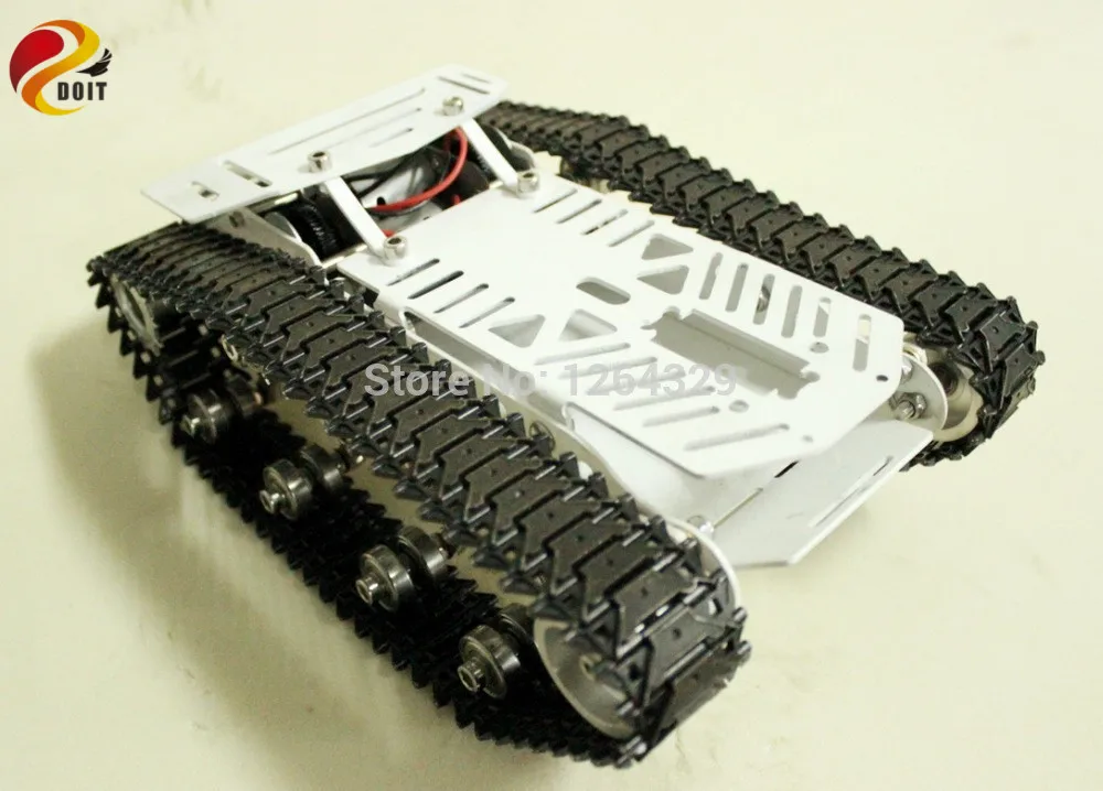 

Full RC Metal Tank Car Chassis All-metal Structure Crawler Big Size Load Large Obstacle-surmounting Tank Chassis Tracked Vehicle