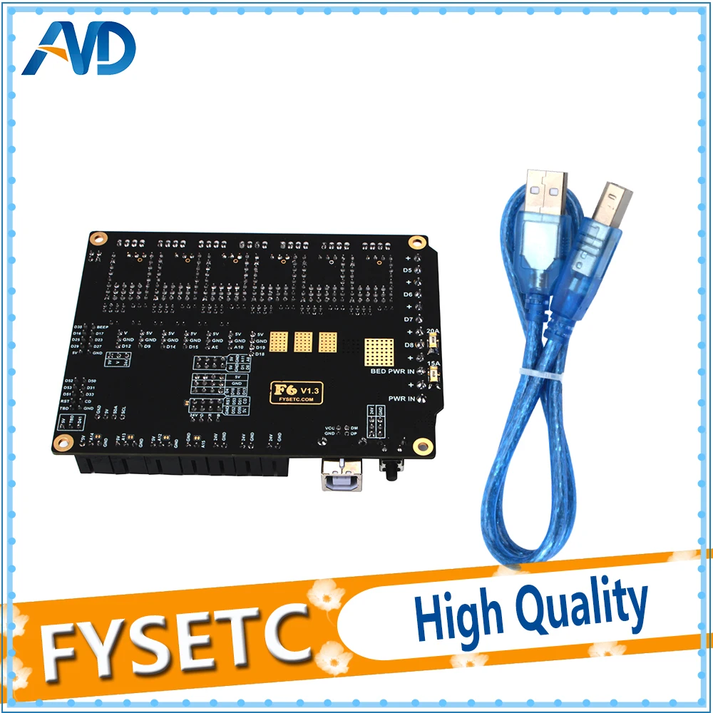 FYSETC F6 Board ALL-in-one Electronics For 3D Printer CNC Devices Up to 6 Motor Drivers With easy Micro-steps VS SKR V1.3