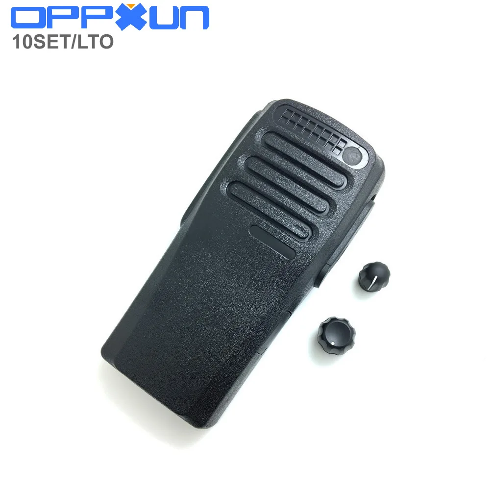 10Pcs DEP450 Housing Shell Front Case With Volume And Channel Knobs For Motorola XIR P3688 DP1400 DEP450 Radio