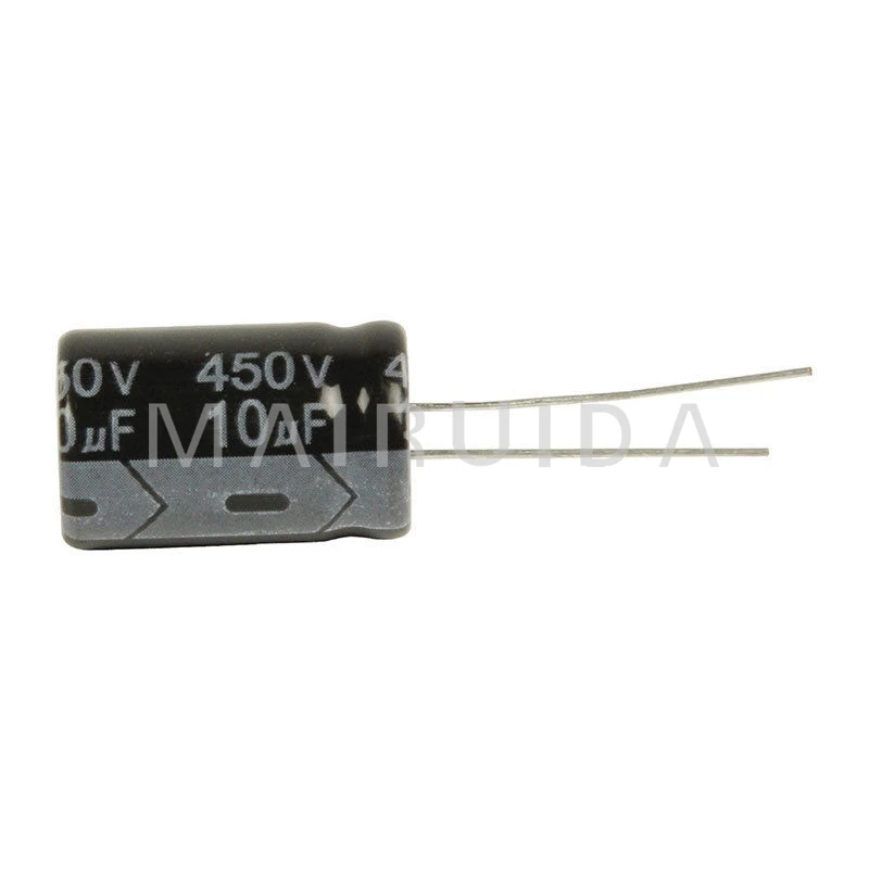 5Pcs 10 Uf 450 V Electrolytic Capacitor