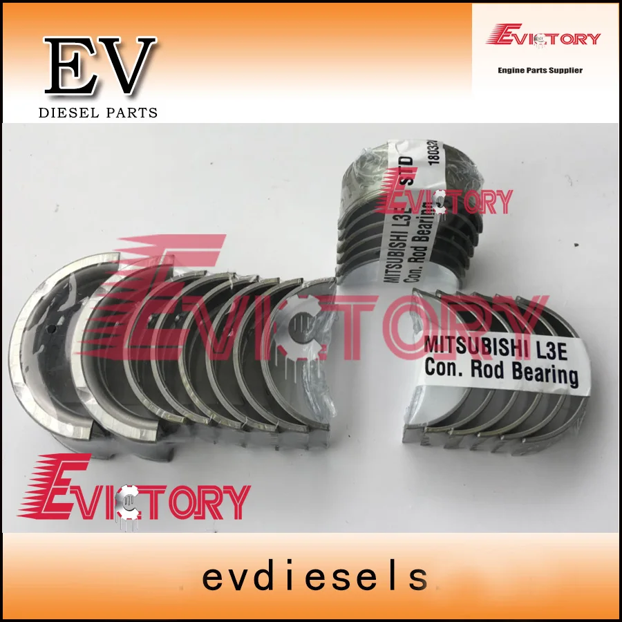 EV For Mitsubishi L3E crankshaft/main bearing mm438799 and connecting rod/con rod bearing 30L19-02010