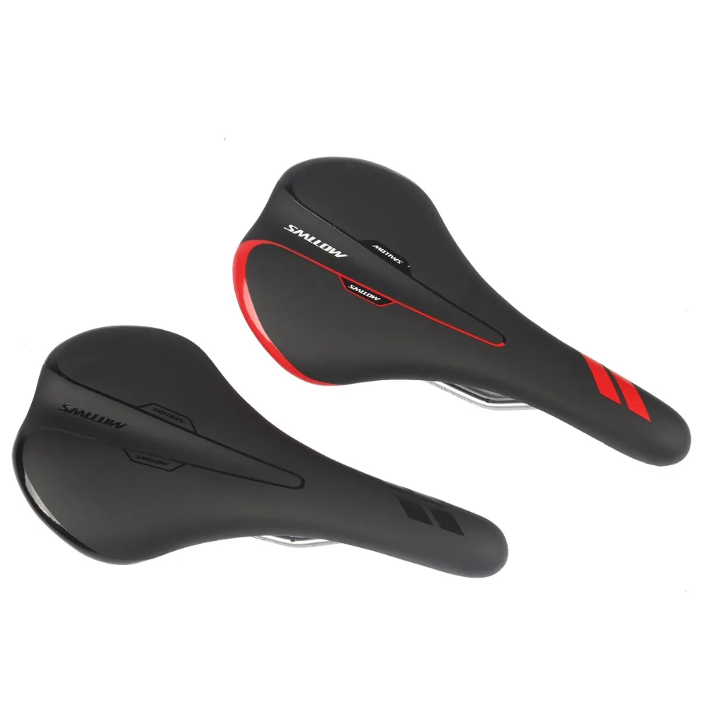 K20 Gel Comfortable PU Leather Mountain MTB Bicycle Saddle Seat Anti-Slip 275x140mm Cr-Mo Base Racing Folding Bike Saddle