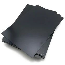 1 pz nuovo 0.5mm di spessore durevole nero ABS stirene piatto in plastica piatta