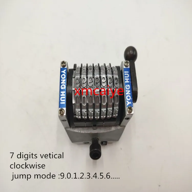 GTO 7-digit numbering machine Vertical clockwise