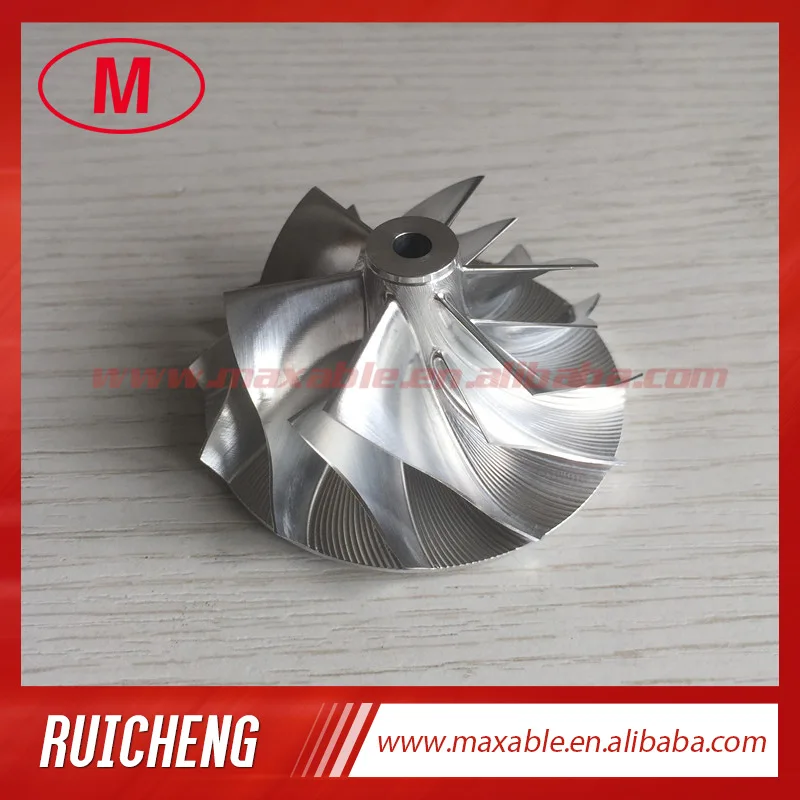 K04 45.09/56.08mm 6+6 blades 5306-123-2216 aluminum 2618/milling/ billet compressor wheel for K0422881 5304-970-0303/0304/0080