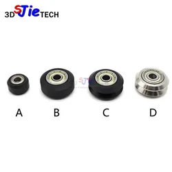 10pcs CNC Openbuilds Plastic wheel POM Perlinwith 625ZZ MR105ZZ Idler Pulley Stainless steel Wheel V type for V-Slot/3D printer