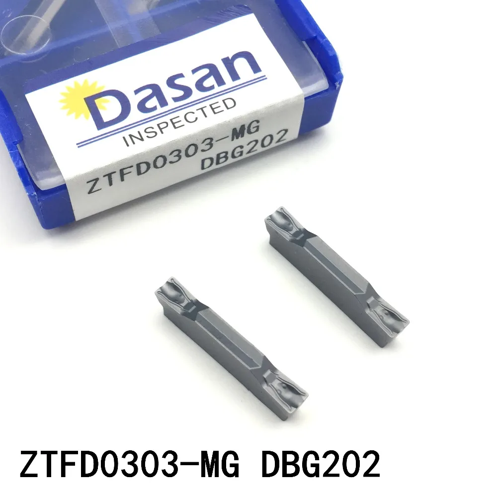 10pcs ZTFD0303-MG DBG202 Carbide blade for slotting and turning cutting tools CNC insertion