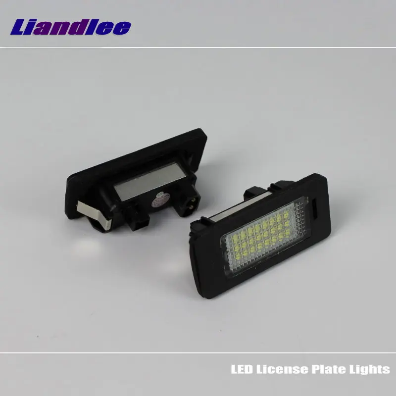 Liandlee Car License Plate Lights For BMW X5 Series E70 2006-2013 Auto Number Frame Lamp Bulb LED Illumination Accessories