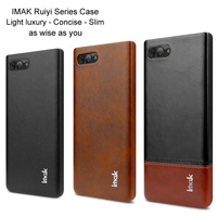 Imak Business Leather Back Cover for Blackberry Key 2 Key2 Shockproof Phone Shell For Blackberry BB Key 2 BB Key2 Fundas Coque