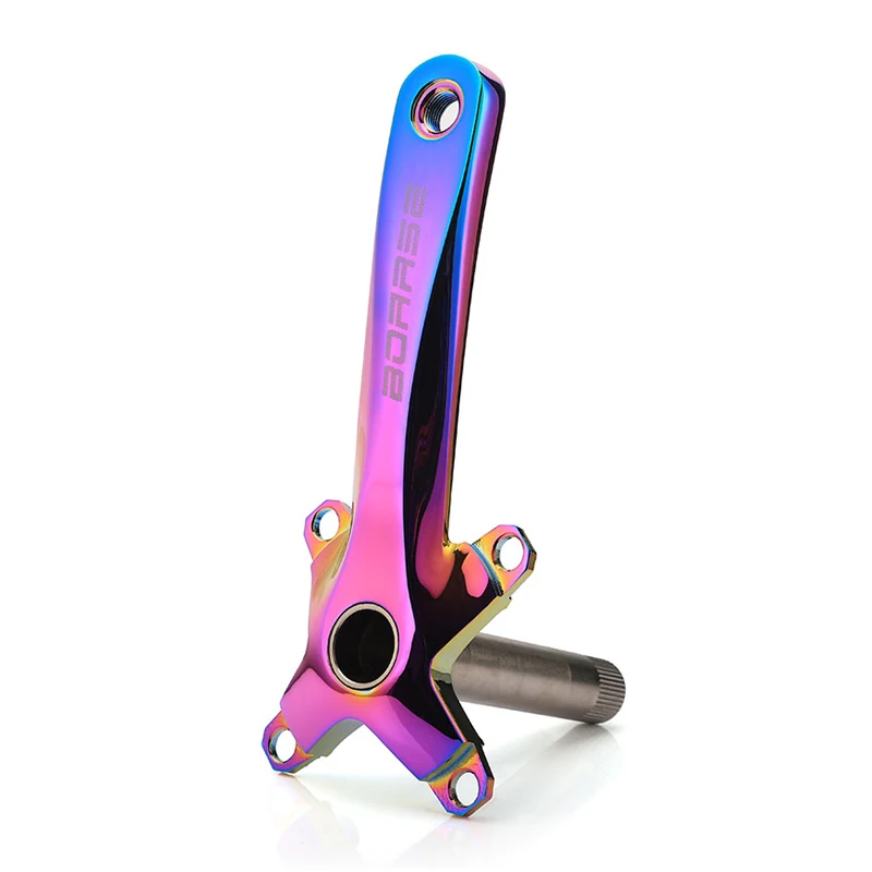 Aluminum Alloy Mountain Bike Color Crank, Bicycle Sprocket Crankset, Left and Right Crank, MTB Bike Accessories, 104BCD, 170mm