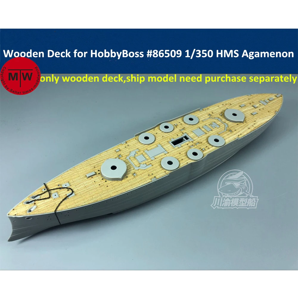 

Wooden Deck for 1/350 Scale HobbyBoss 86509 HMS Agamenon Ship Model Kit