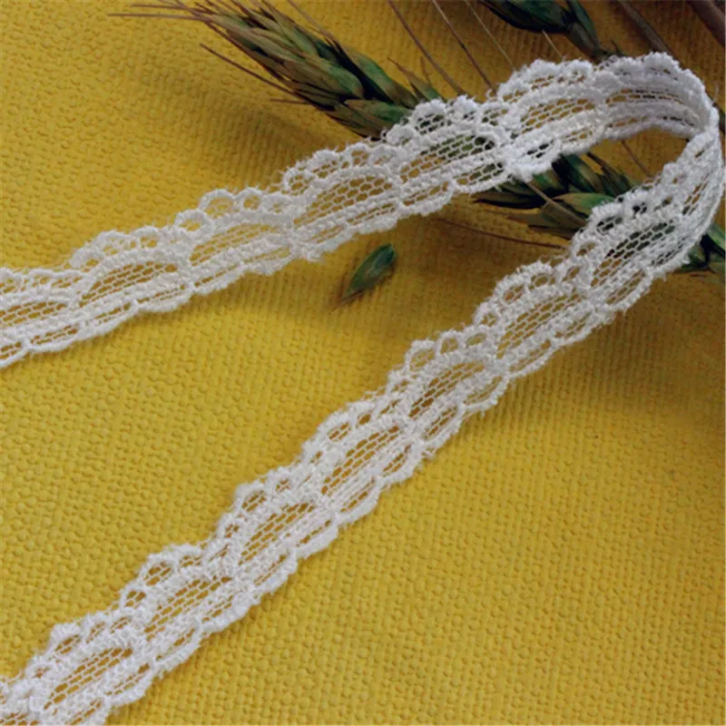 

Lace Trim 30 yard Ivory Rayon Mesh Embroidered Tapes Lace Fabric Ribbon for Clothes 1cm 0.39" wide SH6570QL4K80