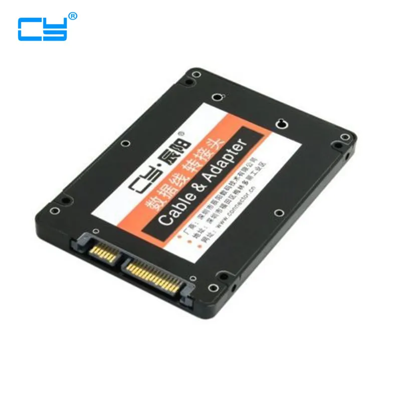 

Mini PCI-E mSATA SSD to 2.5" SATA Hard Disk Enclosure Case Converter Adapter Blacm Color