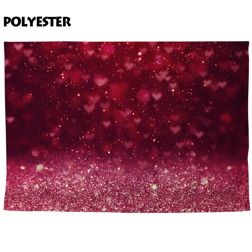 Allenjoy hart fotografie achtergrond roze glitter bokeh 14 Februari Valentijnsdag achtergrond photophone photocall fotostudio