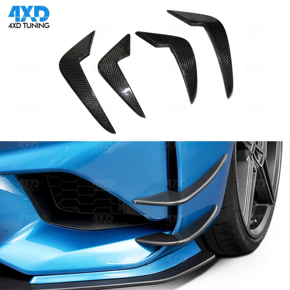 

M2 Carbon Front Canard For BMW F87 Front bumper Lips Body Kits Canard Flap exterior trim styling 2014 2015 2016 2017 2018 2019