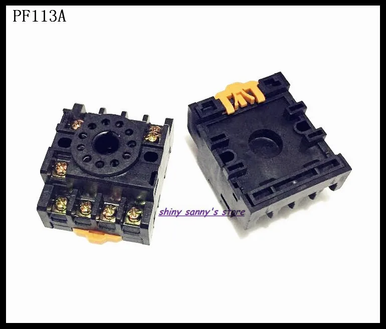 5~10pcs/Lot PF113A 11 Pin Relay Socket Base For MK3P-I,JTX-3C,H3CR-A,JQX-10F/3Z,JSS48A-11,61F-N Brand New