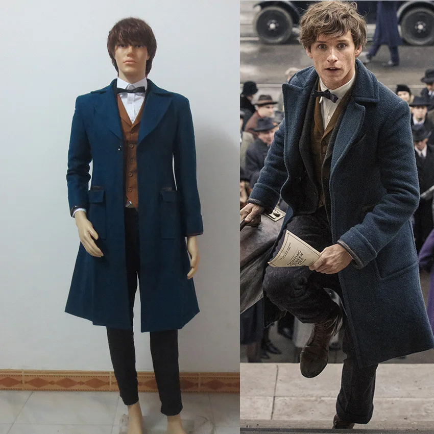 

Fantastic Beasts and Where to Find Them Newt Scamander Cosplay Costume Halloween Outfit Full Set Custom Made