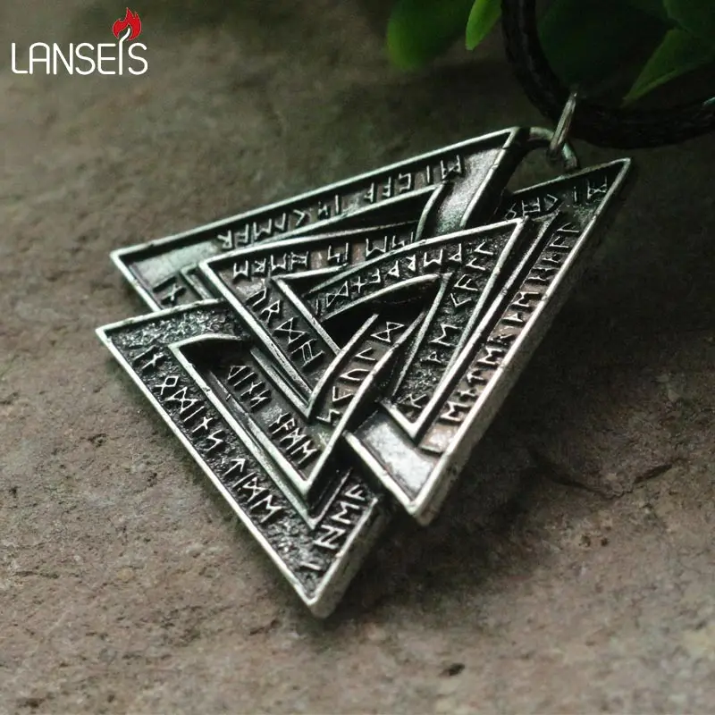 lanseis 10pcs viking Valknot pendant the 