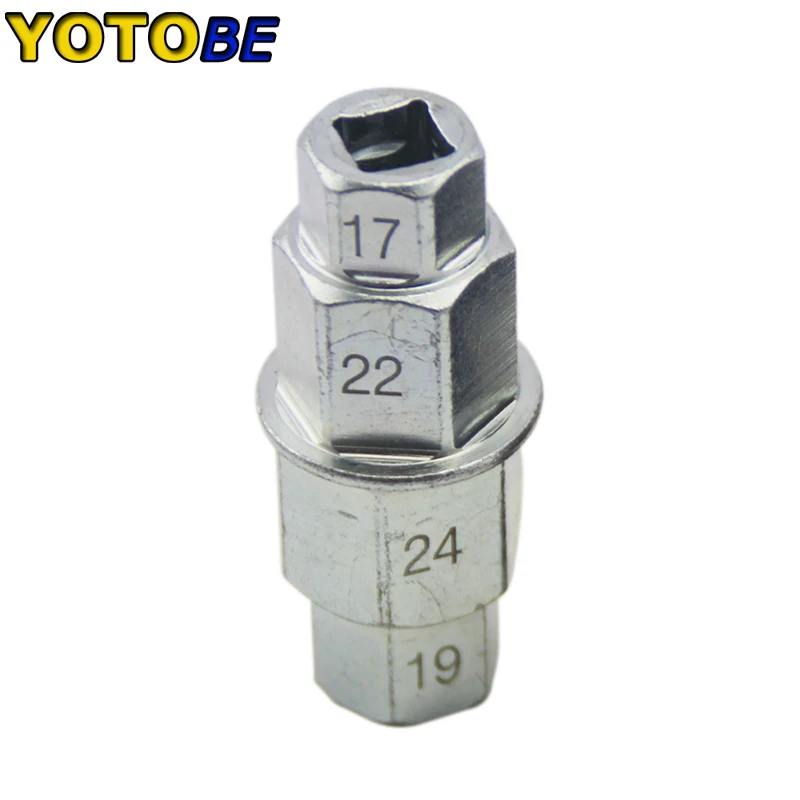 Professional Front Spindle Socket HEX AXLE TOOL 17mm 19mm 22mm 24mm for Motorcycle Sportbike ATV Dirtbike