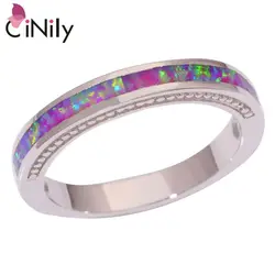 CiNily Created Pink Fire Opal Silver Plated Ring Wholesale Retail Fashion for Women Jewelry Ring Size 6 7 8 9 10 OJ9000