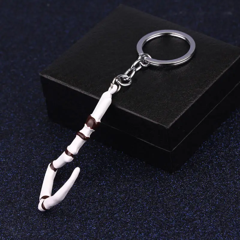 MQCHUN Dota 2 Cosplay Keychain Butcher Pudge Key Chain Immortal Dragon Talon Hook Alloy Dota2 Keyring For Men Gift -50