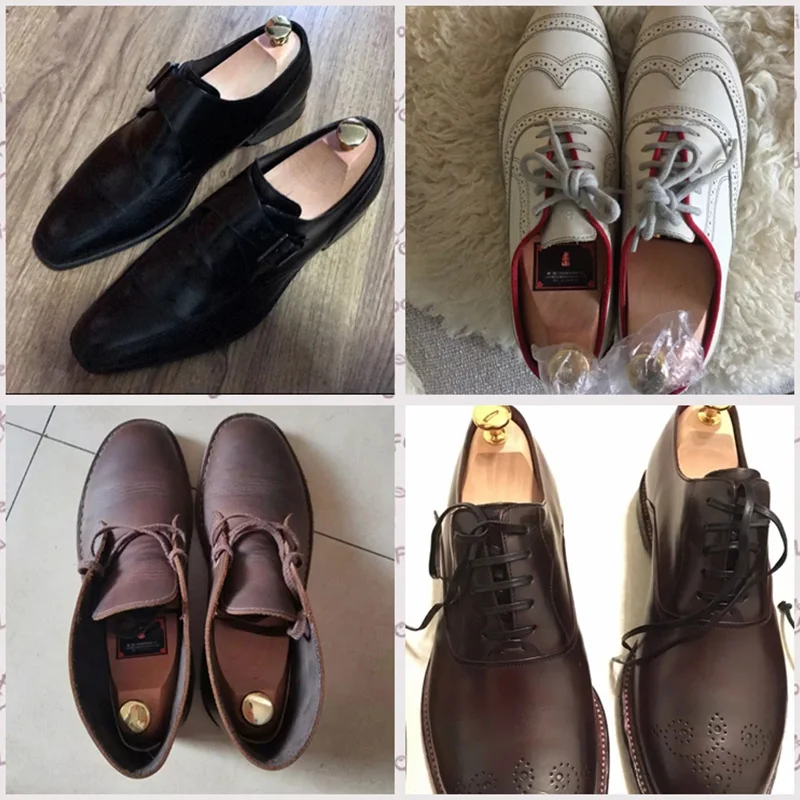 1 paio di alberi per scarpe regolabili in legno per uomo donna supporto per scarpe solido primaverile manopola in metallo scarpa modellante per scarpe Shaper per barella