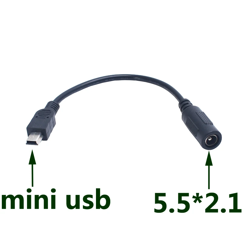 5V DC 5,5*2,1 мм, разъем питания Micro USB Mini usb 5,5 мм * 2,1 мм Mini USB и Micro USB DC кабель питания 15 см