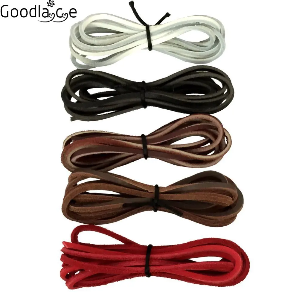 1 PCS of  Rawhide Leather Shoelaces Shoestrings Boot Shoe Laces 300cm/118