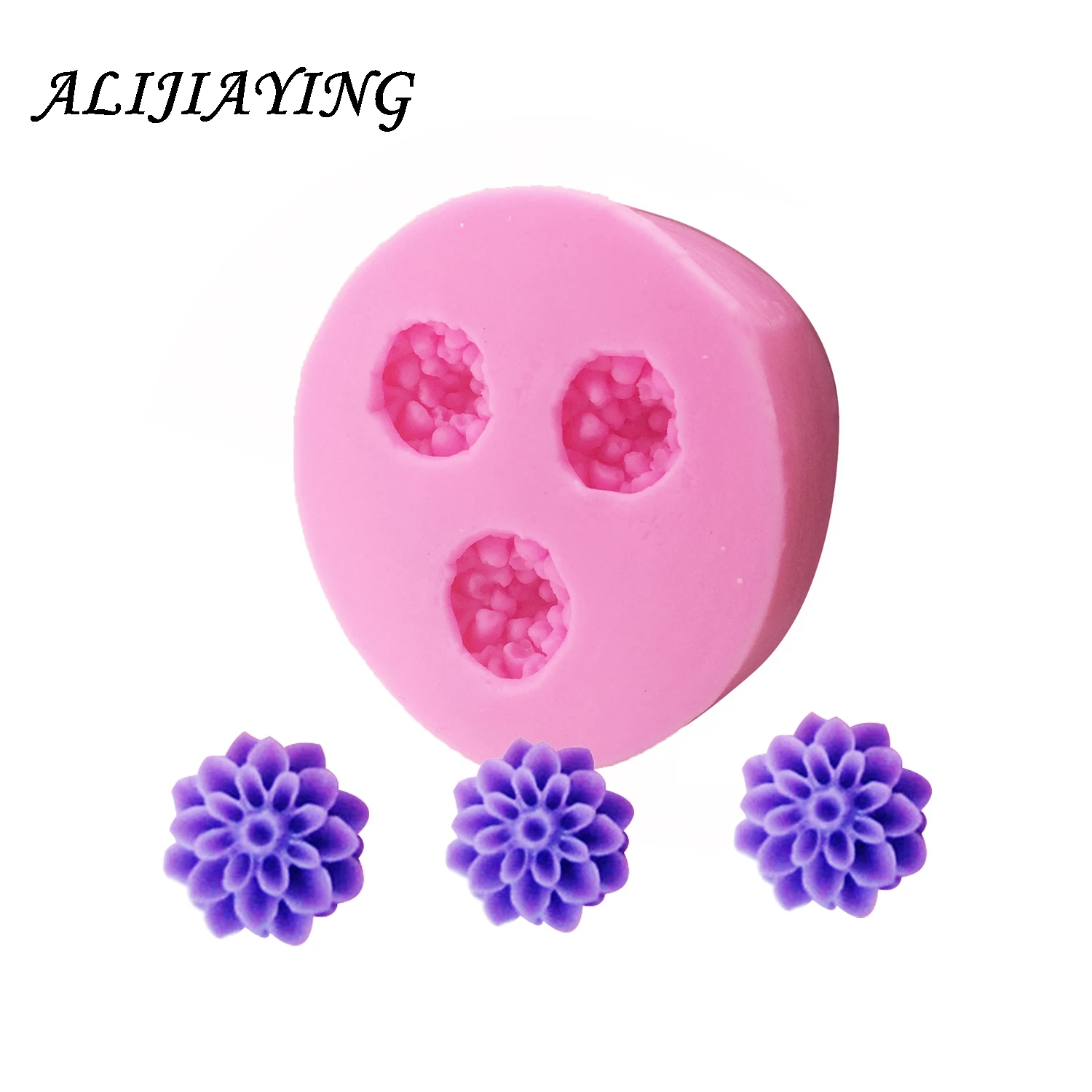 DIY Mini Roses Flower Soft Silicone Mold Fondant Sugarcraft chrysanthemum Cake Decorating Tools  D0212