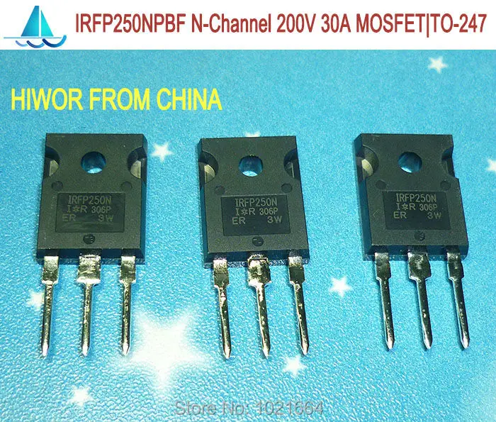 (10pcs/lot) IRFP250NPBF IRFP250N IRFP250 N-Channel MOSFET Field Effect Transistor 30A 200V DO-247