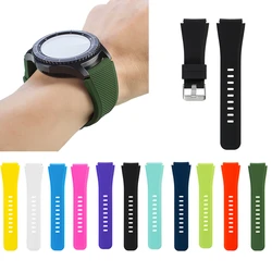 1Pair Silicone Bracelet Strap Watch Band For Samsung Gear S3 Galaxy Watch Classic Design Belt Black Pure Colors