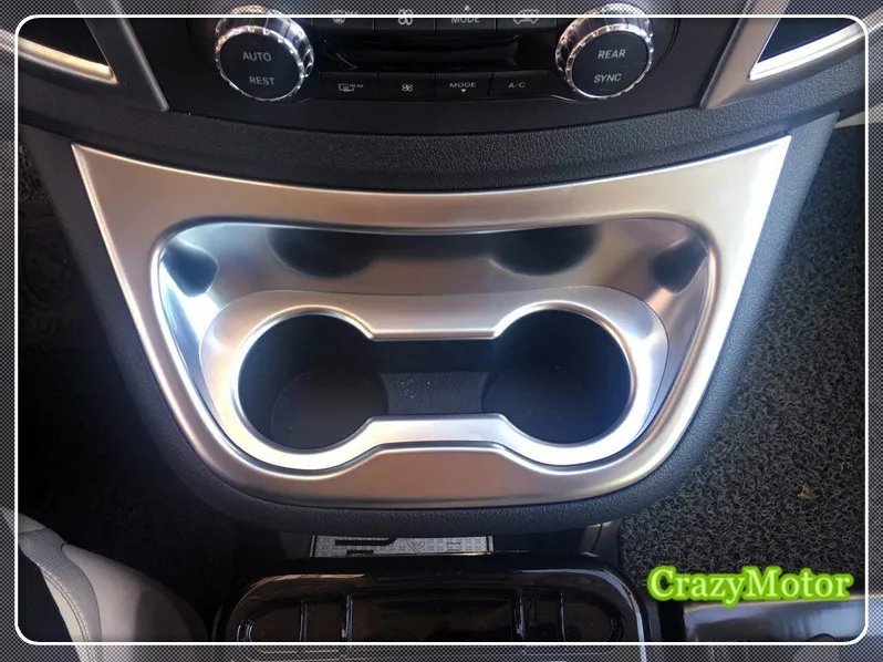 For Mercedes-Benz Vito W447 2014-2022 Chrome Front Middle Console Cup Holder Panel Frame Decoration Cover Trim Car Styling