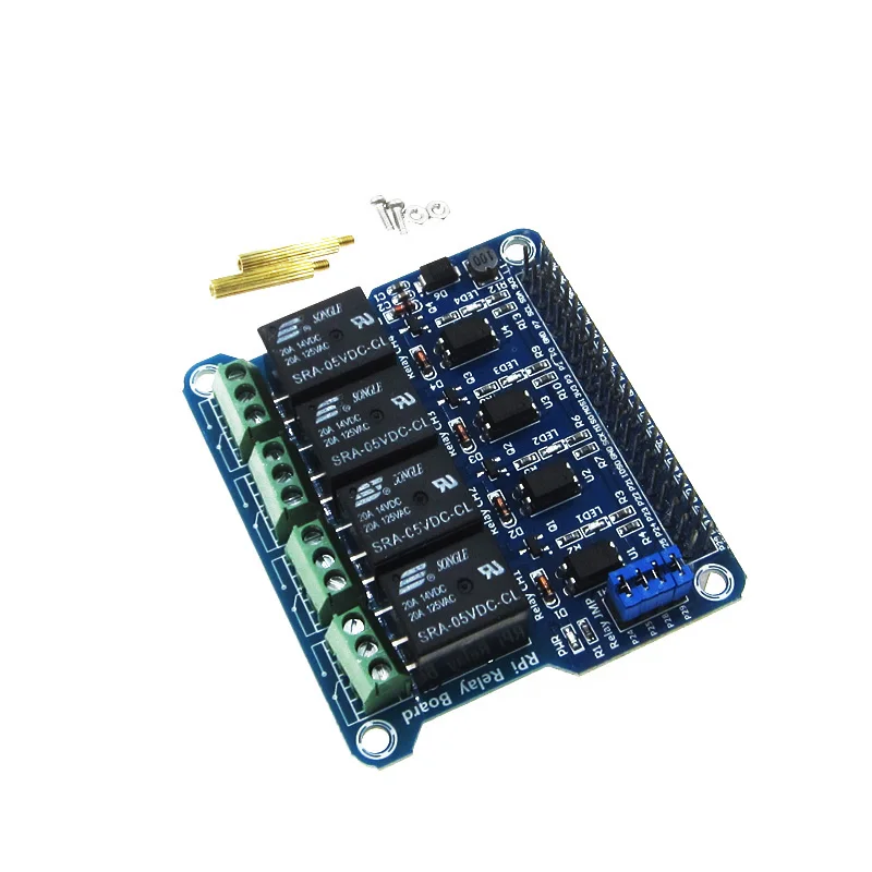 4-Channel raspberry pi relay Shield Module extension board for Raspberry Pi A+/B+/2 B/3B