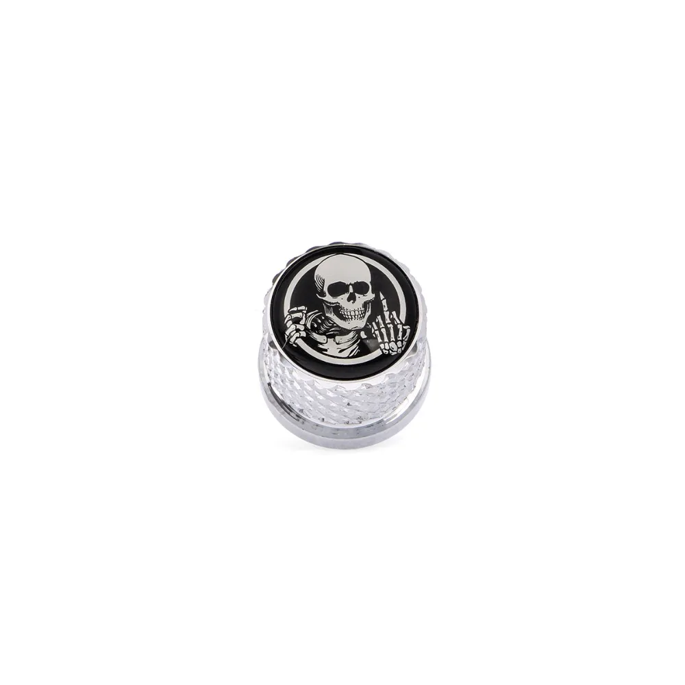 6mm Black/Chrome Skull Pattern Motorcycle Rear Seat Bolt Screw Nut Aluminum for Harley Sportster 1200 Ultra Glide Fatbob