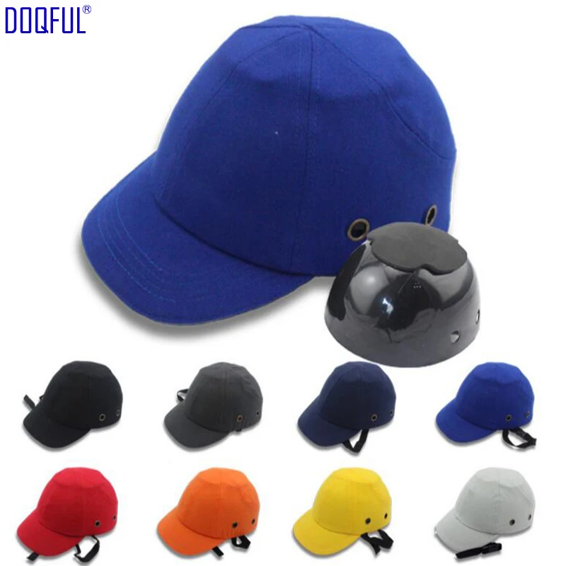 

Adjustable Work Safety Bump Cap Helmet Baseball Hat Head Protection Cotton Caps Workplace Anti-smashing Riding Safety Helmets