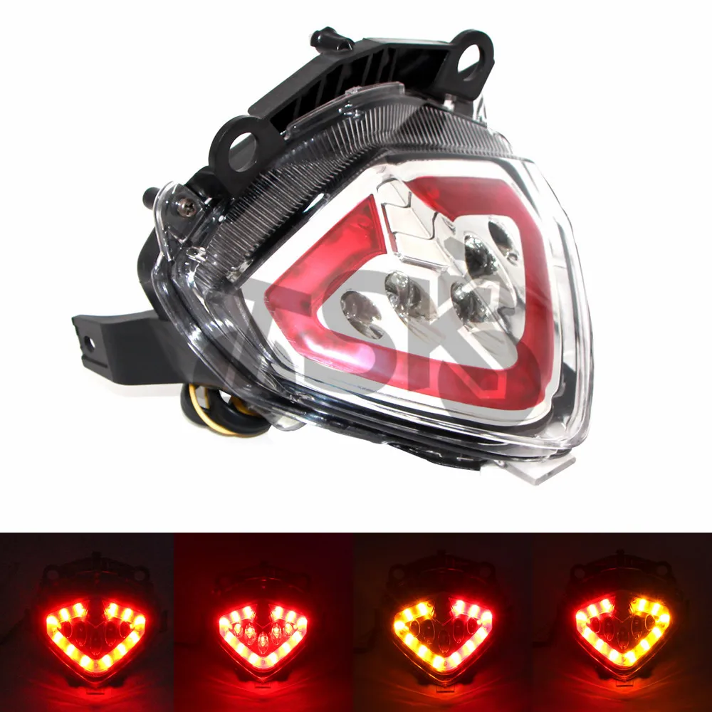 For HONDA CB 500 X/R/F CB500X CBR500R CB500F 2013 2014 2015 Motorcycle Integrated LED Tail Light Turn signal Blinker Lamp Red