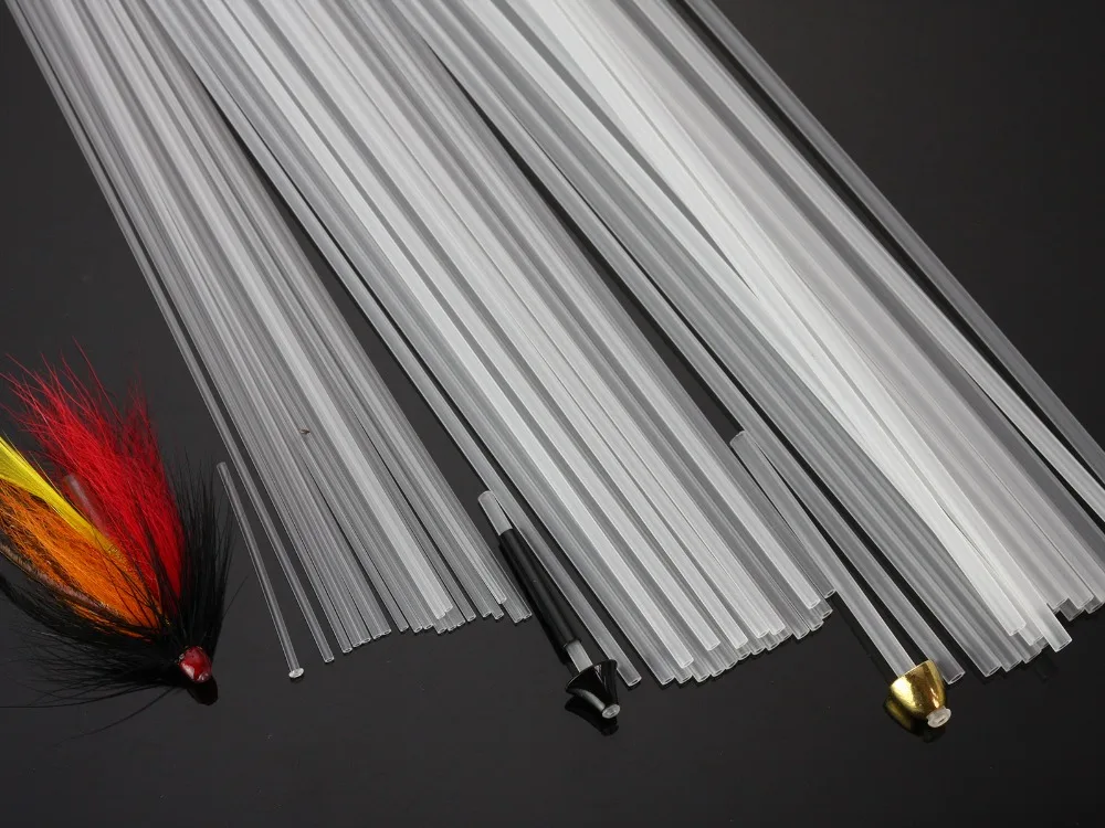 Fly Tying Tubes Rigid Tubing Tube Flies Tying Material Available In 4 Sizes,Clear