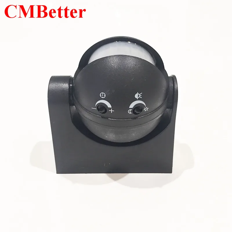 CMBetter Outdoor 180 Degree Rotary Waterproof Home Security Automatic LED PIR Motion Sensor Detector Switch 110V/AC-240V/AC