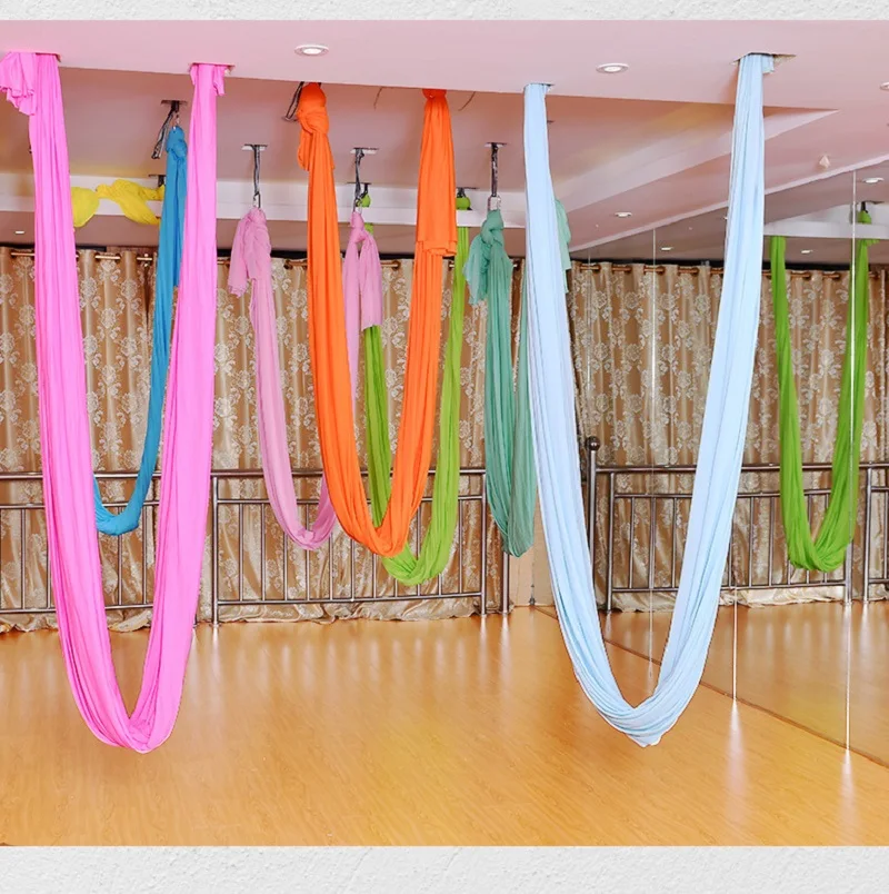 5 meters Multifunction Anti-Gravity Yoga Hammock  Aerial Yoga Flying Swing Aerial Traction Belts Pilates Body Shaping Device