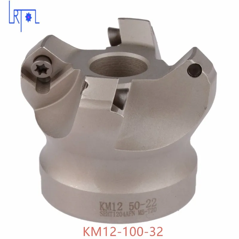 

6flute KM12-100-32 45 Degree Shoulder Mill Cutter Head for SEHT1204