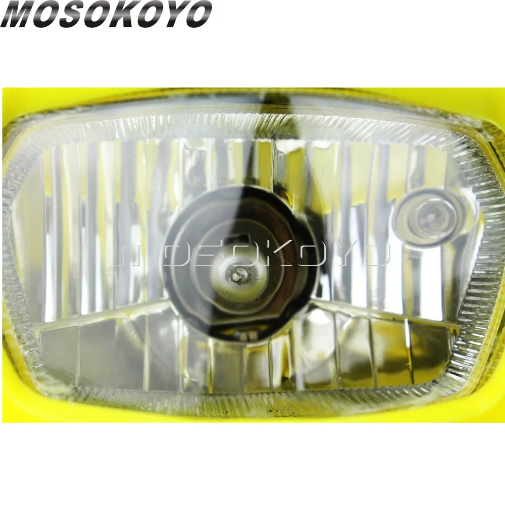 Enduro Dual Sport Motorcycles Headlight Fairing Universal H4 Headlamp For HONDA Suzuki RMX RMZ RM DZ350 DRZ110 DRZ400S DR-Z400SM