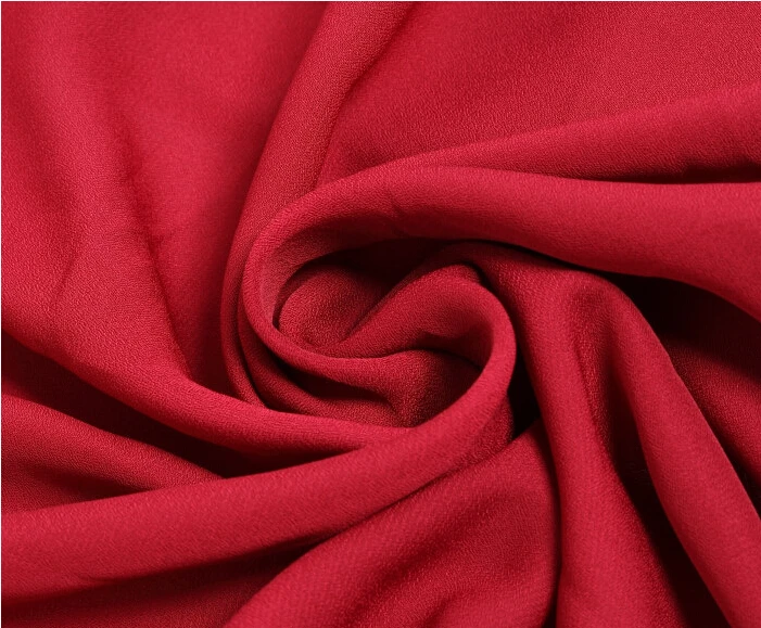 

2 meters 148cm 58.26" width wine red chiffon fabric pearl yarn fabric summer dress materials MM147