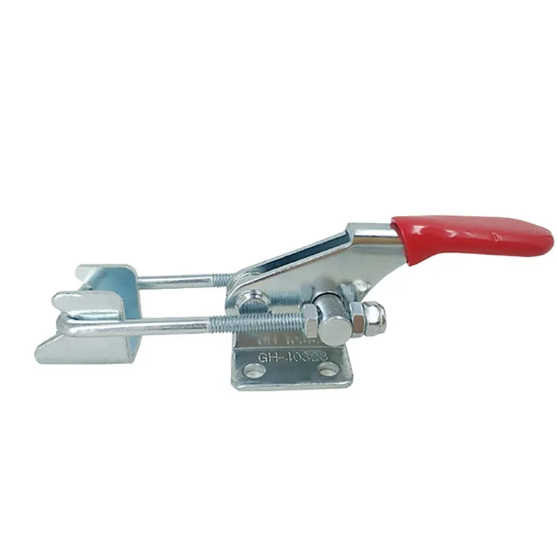 1pcs GH-40341 Large Galvanized Hand Tool Toggle Latch, Catch Hasps Trailer Outdoor Marine Grade Adjustable Hasp Fastener