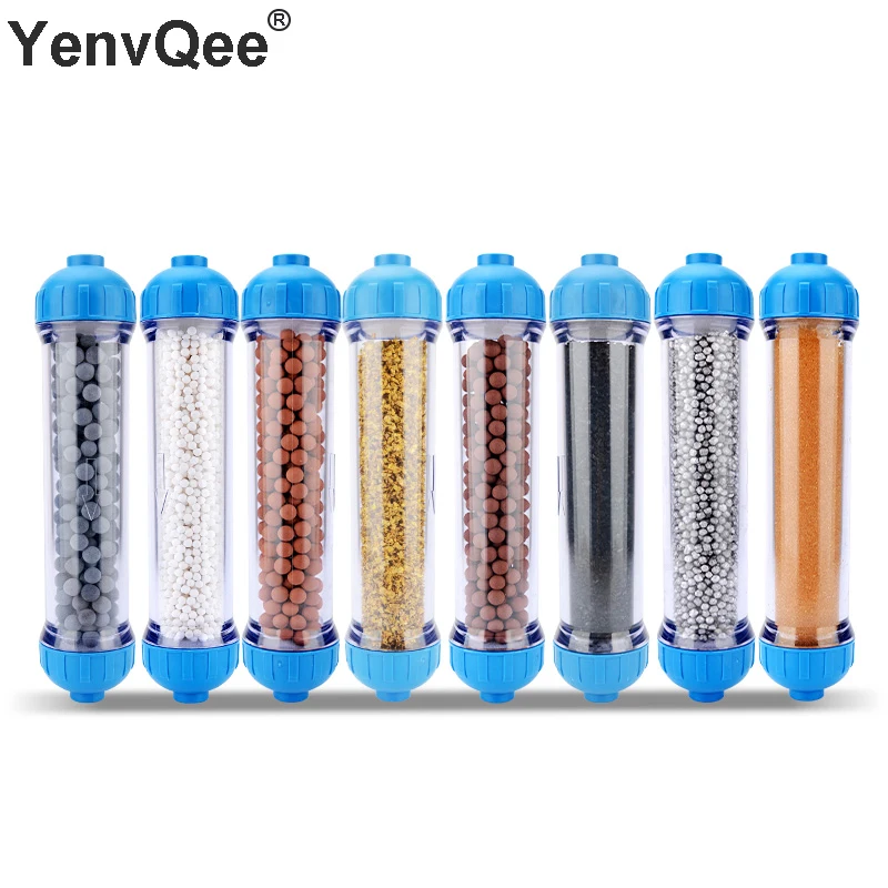 T33 Housing DIY Fill Shell With Filter Cartridge Alkaline balls/Maifan Stone/activated carbon/Resin/KDF for Aquarium purifier