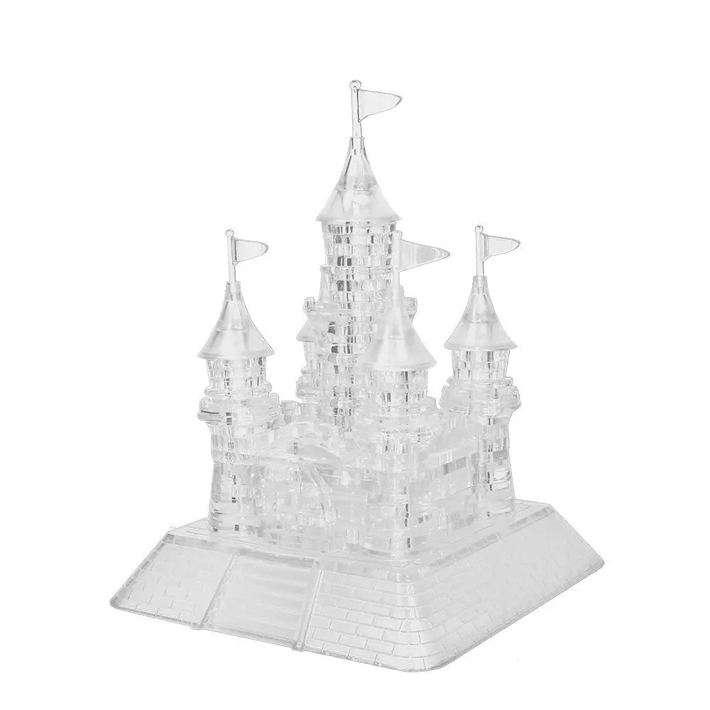 

EBOYU 20 Songs Musical 3D Crystal Castle Puzzle for Adults Brain Teaser Light-Up Base Included for Kids Christmas Gift Toy